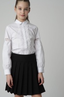 Черная юбка в складку Gulliver, школьная форма для девочек  фото, kupilegko.ru